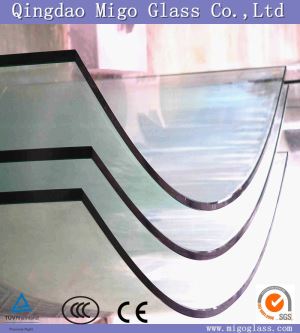 ビルオフィスと階段のための曲げられた強化ガラス