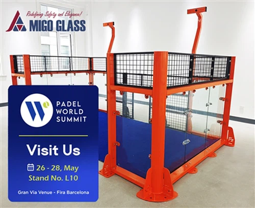 MIGO GLASS、Padel ワールド サミット 2026 でプロジェクト-Ready Padel Court ソリューションを紹介