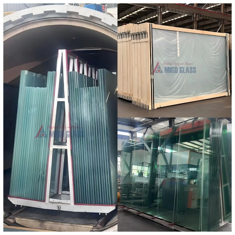 Laminated glass processing at MIGO GLASS Laminated glass processing at MIGO GLASS