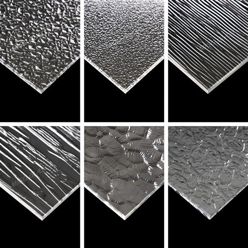 クリアパターンの建築用ガラス