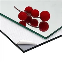 安全裏付きミラーガラス